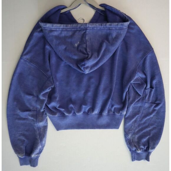 FP Movement OB2080058 Women's Sz S Blue Playbook Cropped Pullover Hoodie - Picture 11 of 11